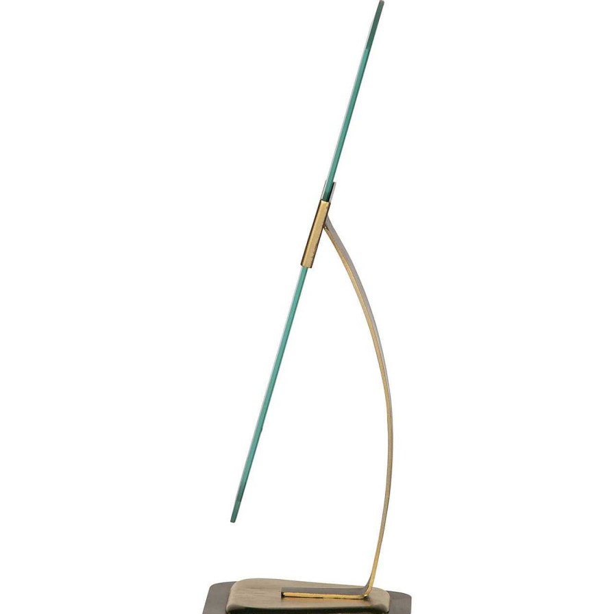 mutoni living Tischspiegel Arrogant 41Cm Metall Antique Brass | Kosmetikspiegel