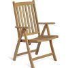 mutoni pleasure Garten Essgruppe Solo Iii Teak Natur (3-Tlg) | Garten Essgruppen