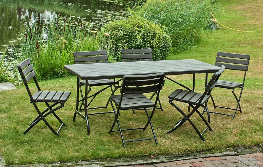 mutoni pleasure Garten Klapptisch Tabora Braun | Garten Klapptische