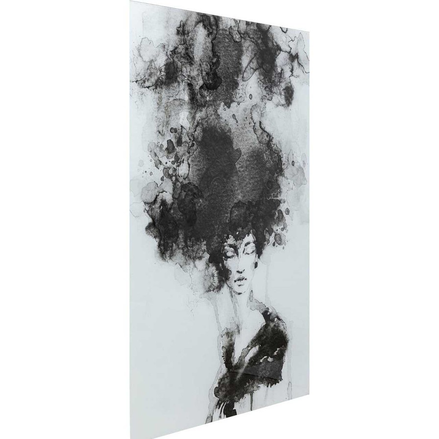 KARE Design Glasbild Smokey Hair 100X150 | Glasbilder