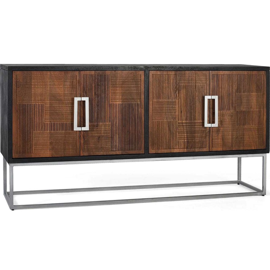 mutoni inspiration Sideboard Adra Mangoholz Schwarz 170X84 | Sideboards