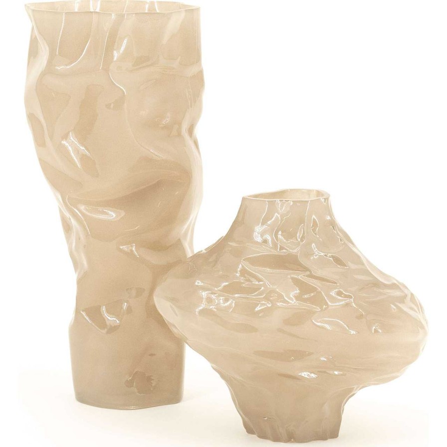 By-Boo Vase Rias Taupe 22 | Wohnaccessoires