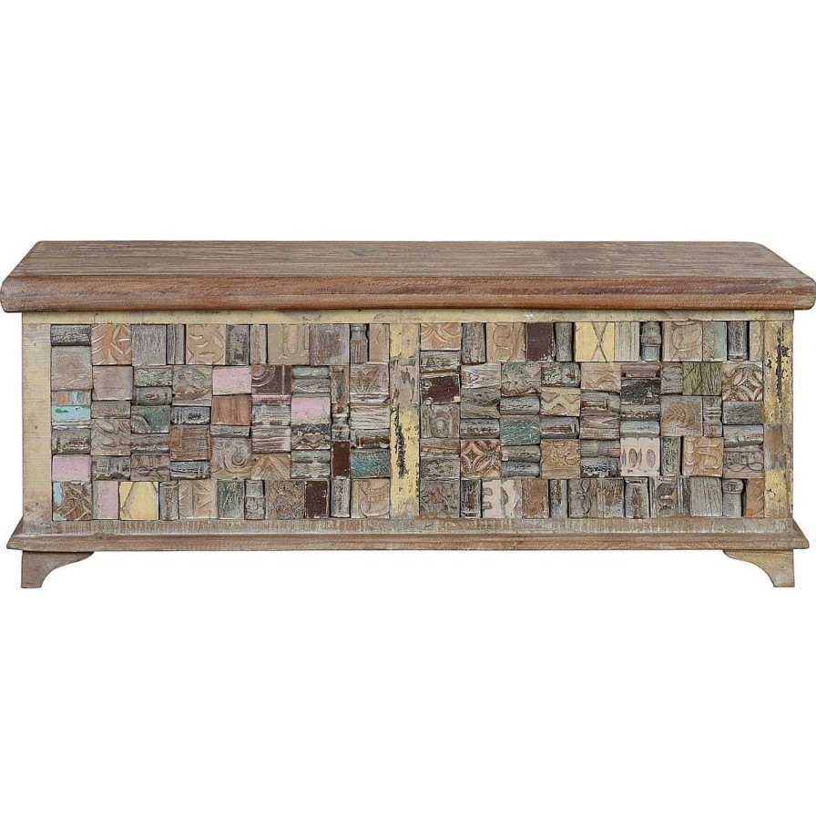 mutoni inspiration Truhe Holz Recycelt Multicolor 106X36 | Kisten & Truhen