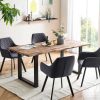 mutoni casual Essgruppe Dining I Massivholz Akazie Natur Grau 160X90 (5-Tlg.) | Essgruppen