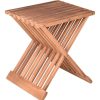 mutoni pleasure Garten Hocker Fani Teak Braun | Gartenhocker