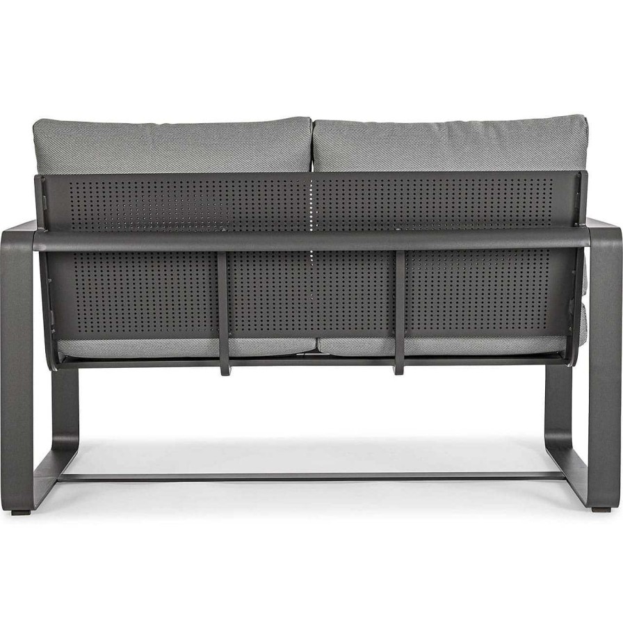 mutoni lifestyle Garten 2Er-Sofa Merrigan Mit Kissen Anthrazit | Gartensofas