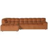 mutoni living Ecksofa Allure Links Washed Velvet Terra 324X165 | Ecksofas