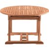 mutoni trend Gartentisch Teak Ausziehbar Rund 120-170X120 | Garten Esstische