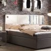 mutoni sweet home Boxspringbett Mit Kopfteil Aero Dunkelgrau 220 | Betten