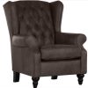 mutoni prime Chesterfield Ohrensessel Chelsea Braun | Ohrensessel