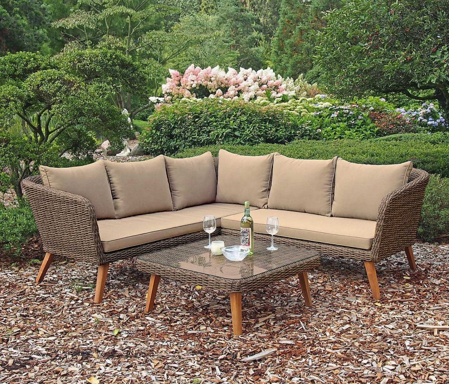 mutoni pleasure Gartenlounge Pamplona Braun | Gartenlounge