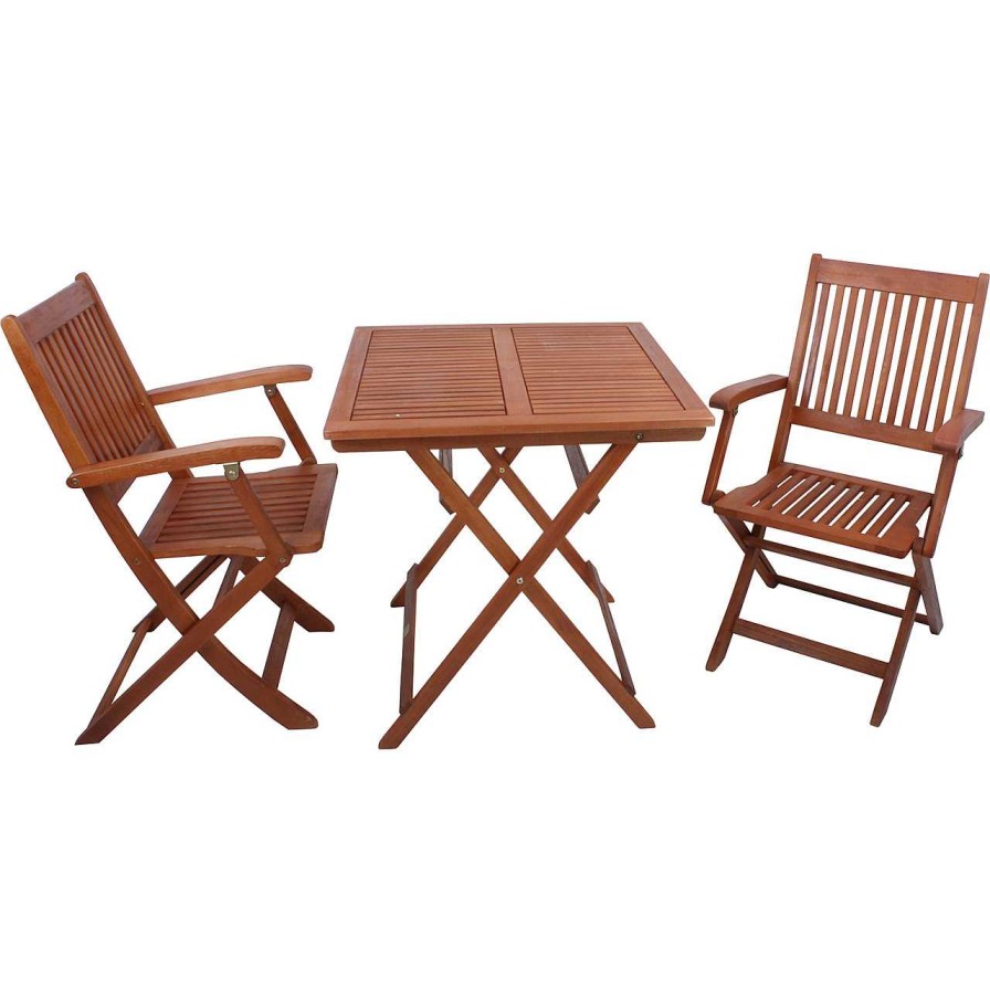 mutoni pleasure Balkon-Set Seattle Eukalyptus Natur (3-Tlg) | Balkon-Sets