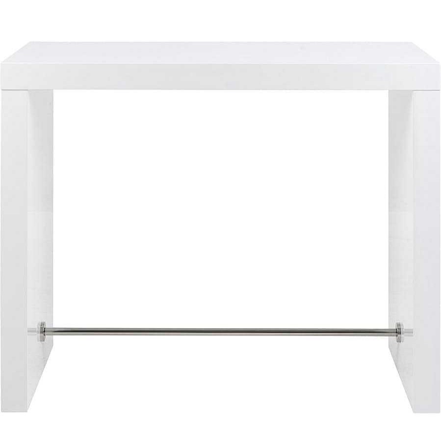 mutoni casual Bartisch Snubnit Weiss Chrom 130 | Bartische