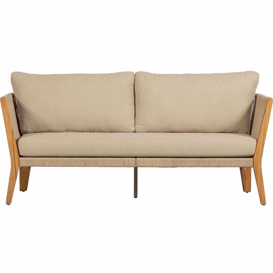 mutoni living Gartensofa San Remo Teak Sand 180 | Gartensofas