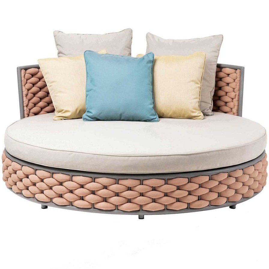 mutoni ethnic Sonneninsel Daybed Manhattan Powder Pink | Daybeds Und Sonneninseln