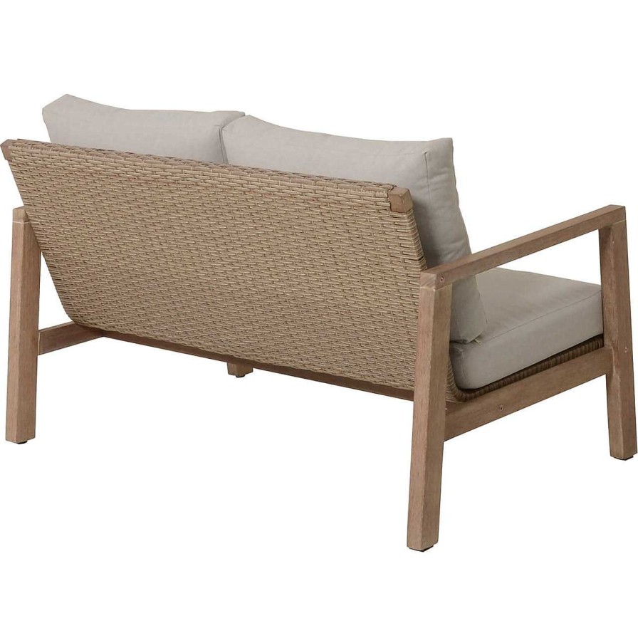 mutoni pleasure Gartenlounge San Mateo Beige Natur (4-Er Set) | Gartenlounge