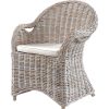 mutoni pleasure Sessel Brest Naturrattan White Wash | Design Sessel