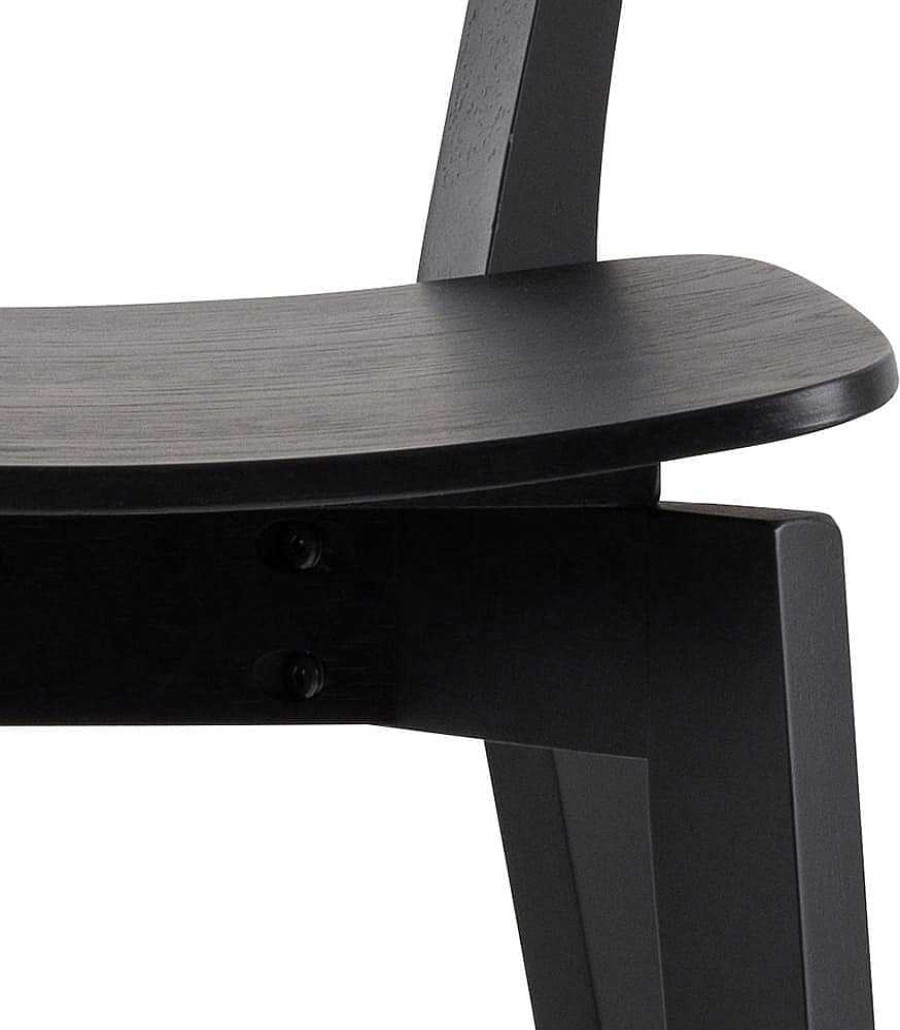 mutoni scandi Barhocker Enrico Rubberwood Schwarz 105 (1 Stuck) | Barhocker & Barstuhle