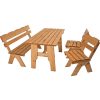 mutoni pleasure Garten Essgruppe Schwarzwald Kiefer Natur (4-Tlg) | Garten Essgruppen