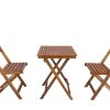 mutoni exclusive Bistroset Cappuccino Tisch Mit 2 Stuhlen Klappbar | Balkon-Sets