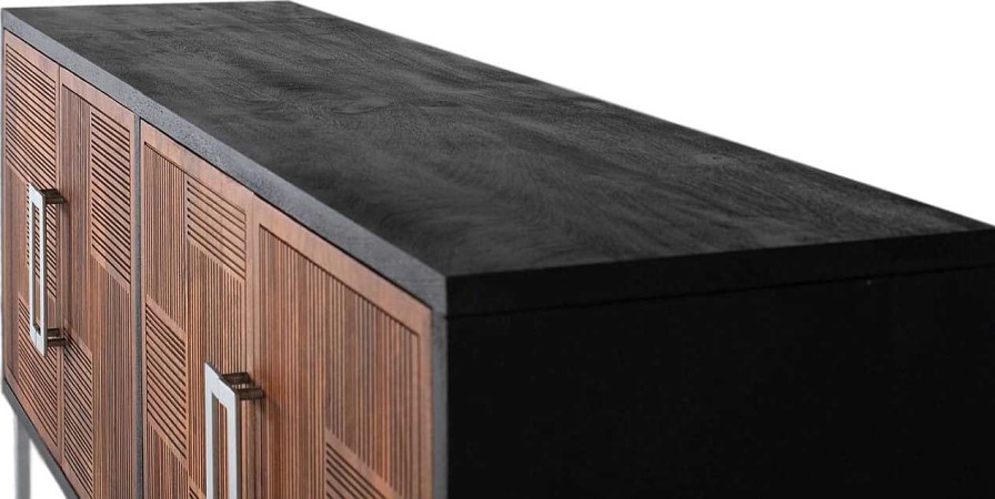 mutoni inspiration Sideboard Adra Mangoholz Schwarz 170X84 | Sideboards