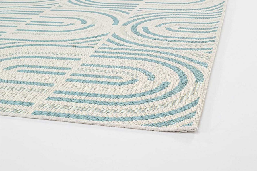 mutoni lifestyle Teppich Nour Blau 160X230 | Kurzflorteppiche