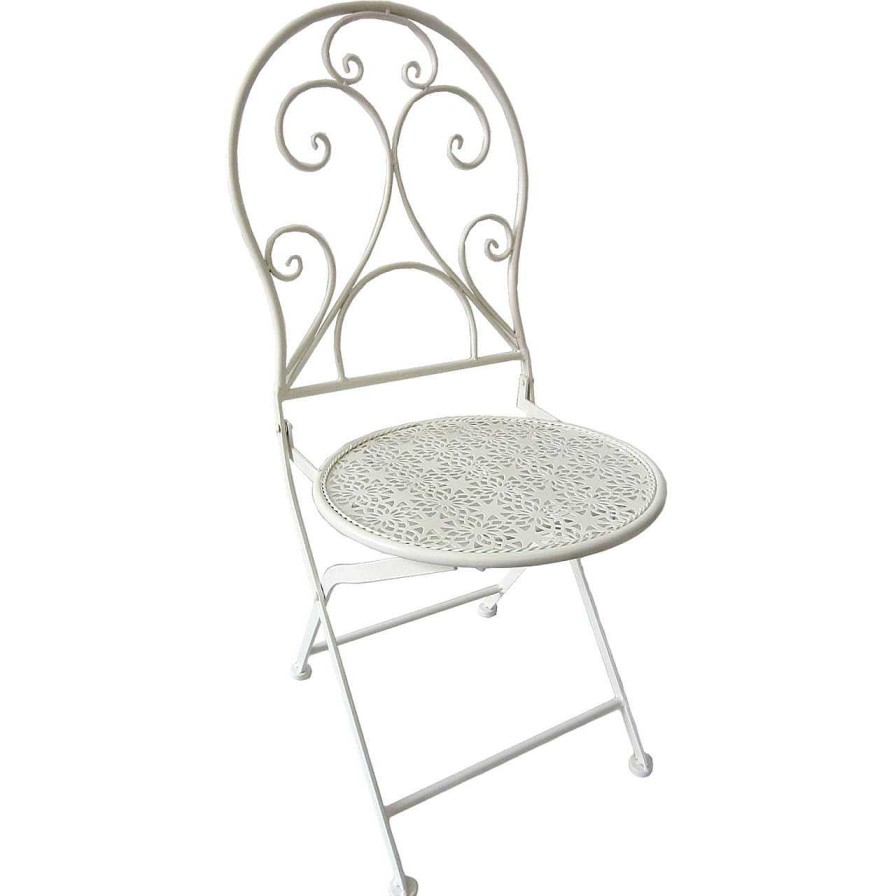 mutoni pleasure Garten Klappstuhl Lascar Stahl Altweiss | Klappstuhle