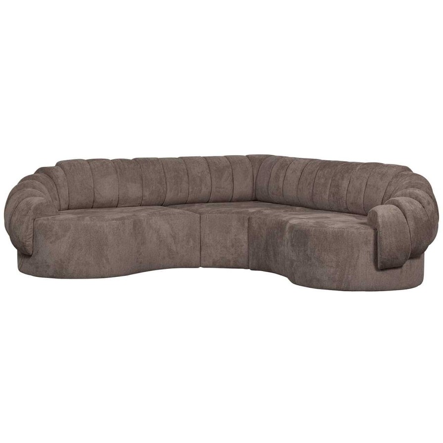 mutoni living Ecksofa Croissant Graubraun 260X260 | Ecksofas