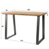 mutoni industrial Bartisch Berna 135X70 Weiss Antik | Bartische