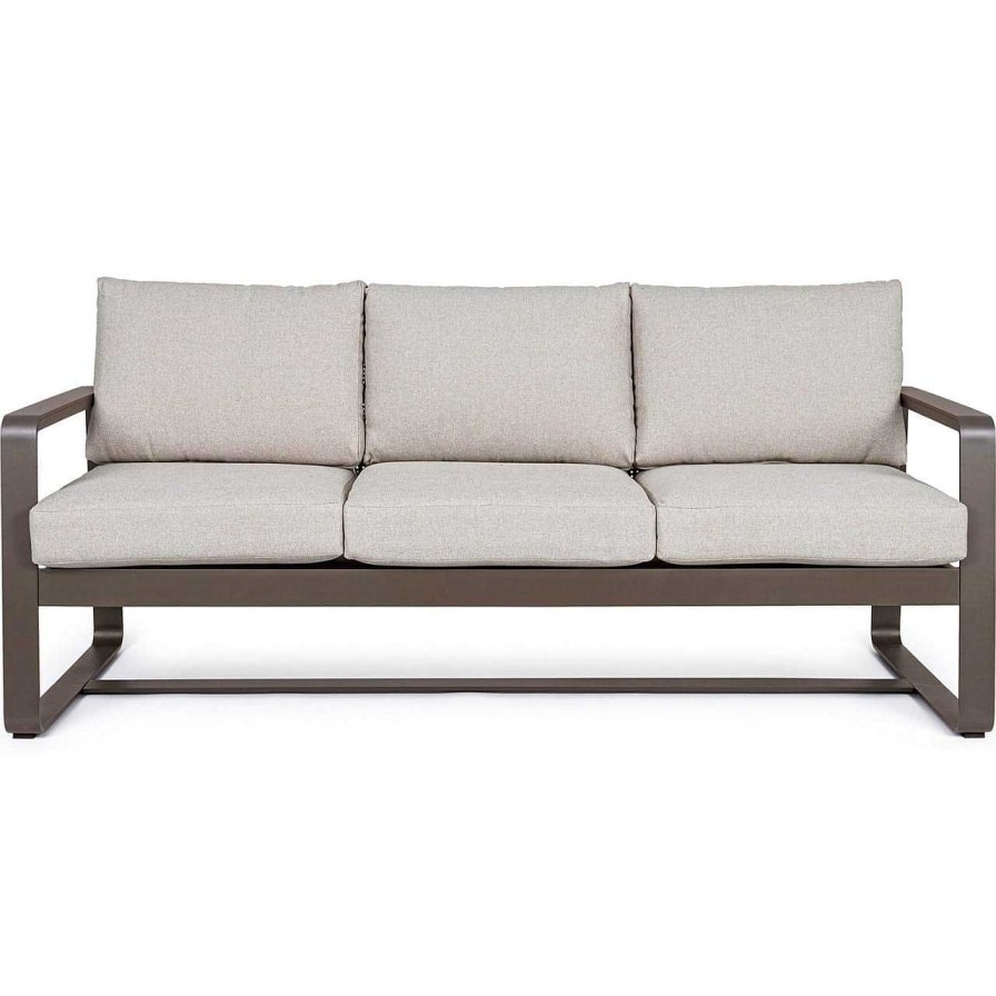 mutoni lifestyle Gartensofa Merrigan 3-Sitzer Coffee | Gartensofas