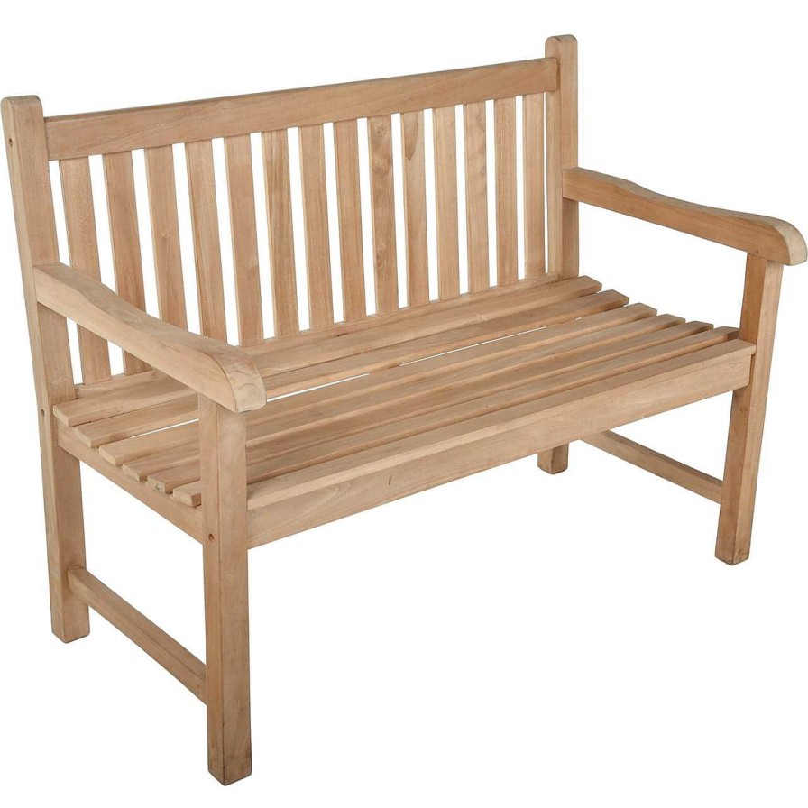 mutoni pleasure Gartenbank Solo Teak Natur 122 | Gartenbanke