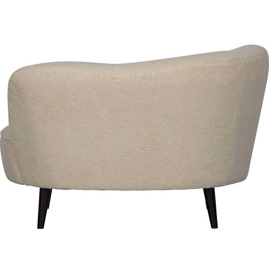 mutoni living Loungesessel Sara Links Teddy Offwhite | Loungesessel