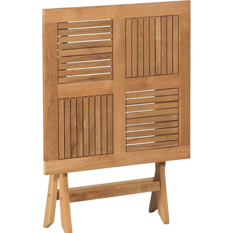 mutoni living Bistrotisch Folding Teak 70X70 | Garten Klapptische