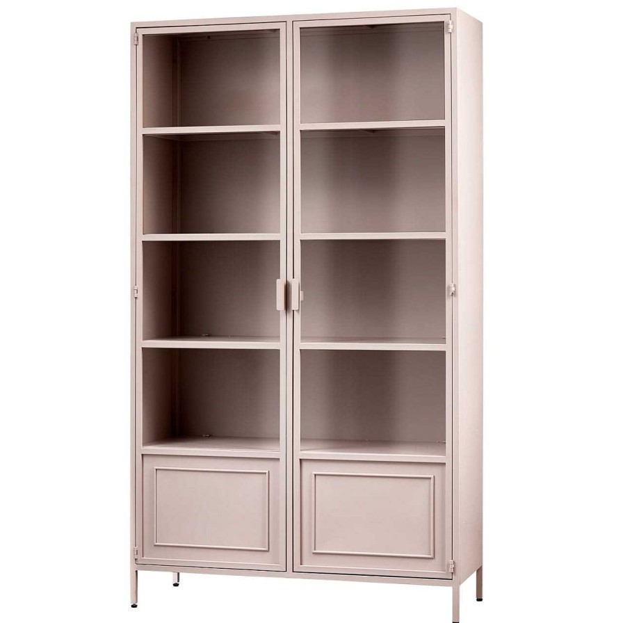 mutoni living Vitrinenschrank Ronja Pink 110X189 | Vitrinen