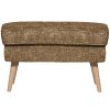 mutoni living Hocker Rocco Caramel Melange | Hocker