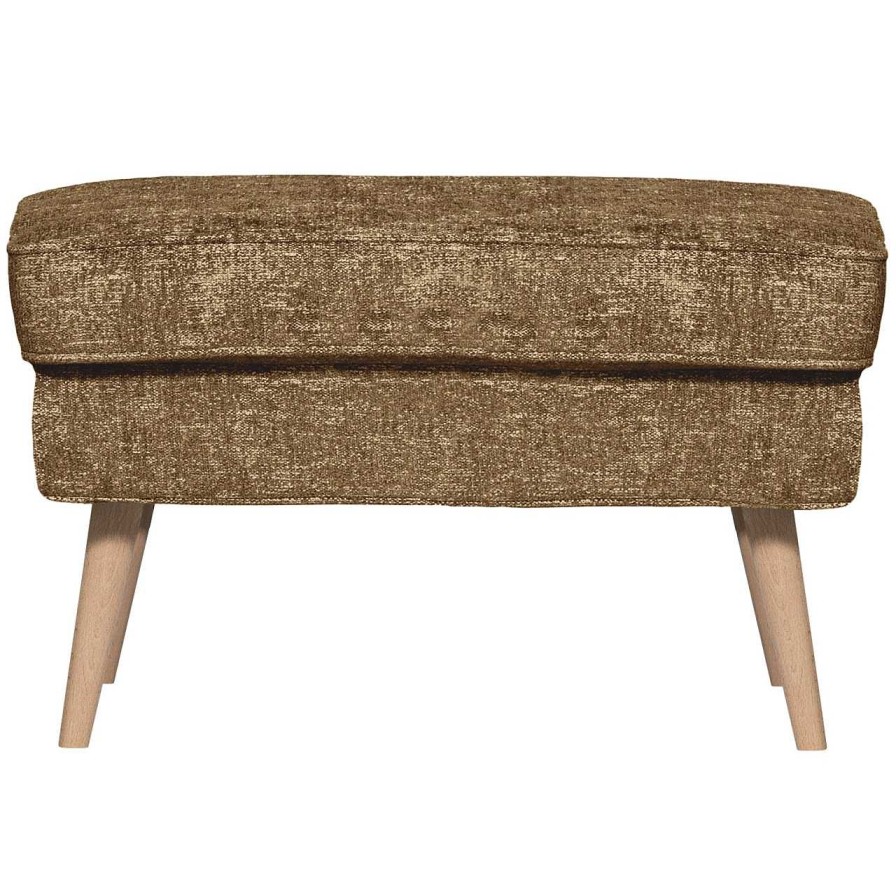 mutoni living Hocker Rocco Caramel Melange | Hocker