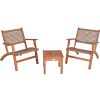 mutoni pleasure Garten Sitzgruppe Sonora Natur (3-Er Set) | Balkon-Sets