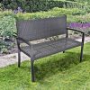 mutoni pleasure Gartenbank Sanremo Schwarz 116 | Gartenbanke