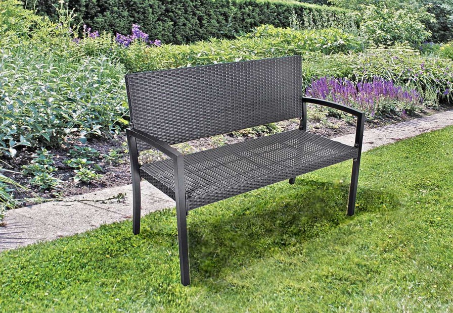 mutoni pleasure Gartenbank Sanremo Schwarz 116 | Gartenbanke