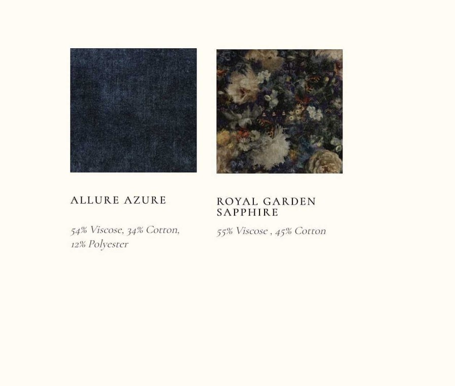 tetrad Ohrensessel Crawford Allure Azure Royal Garden Sapphire | Ohrensessel