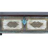 mutoni inspiration Truhe Mango Blau Vintage 116X40 | Kisten & Truhen