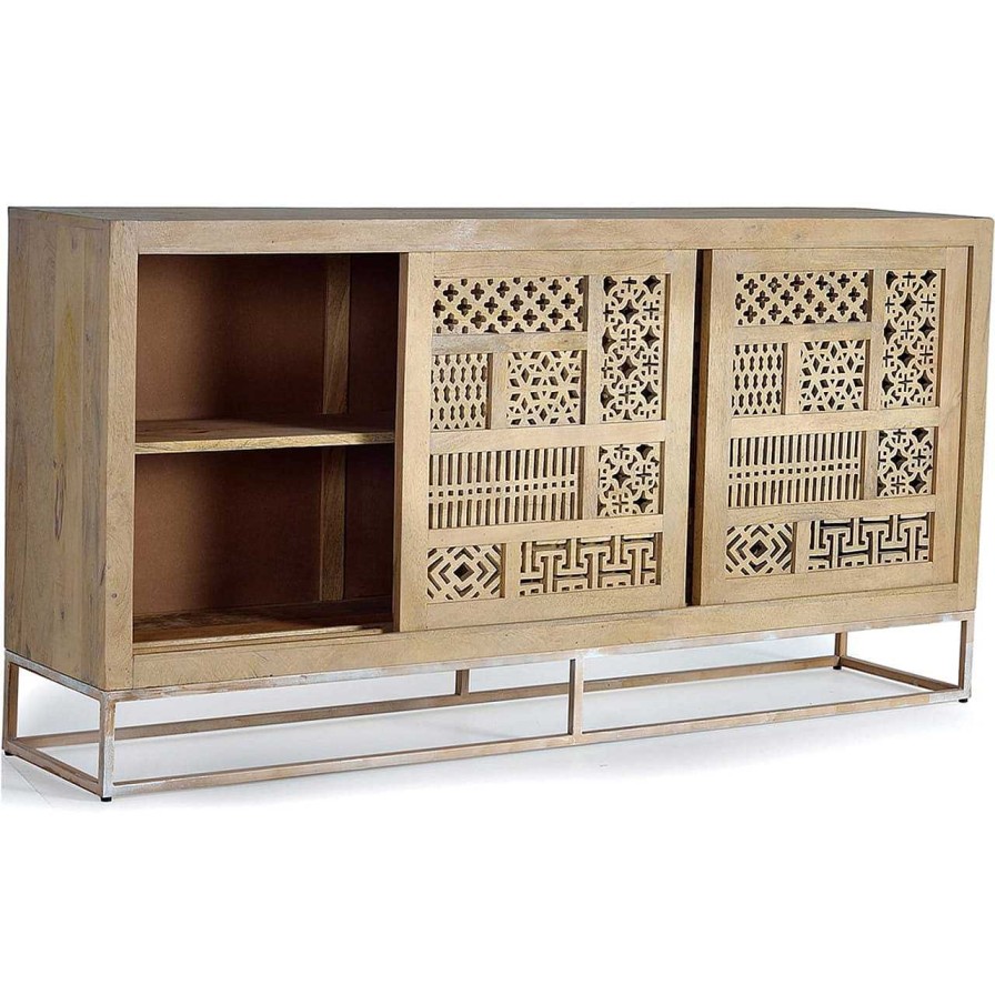 mutoni inspiration Sideboard Mangoholz Natur 190X95 | Sideboards