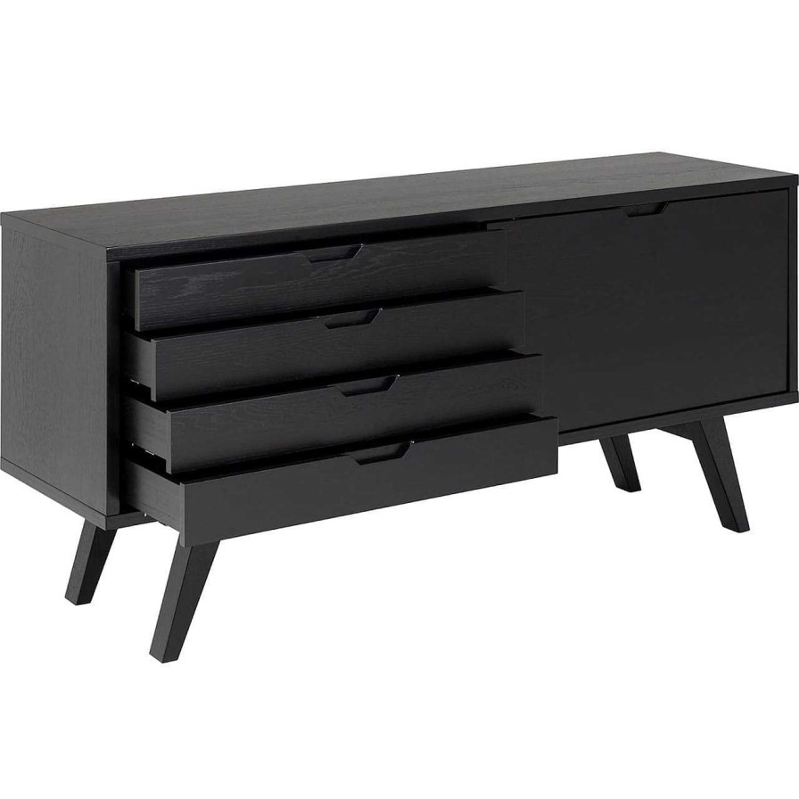 mutoni scandi Sideboard Upsala Schwarz 160 | Sideboards