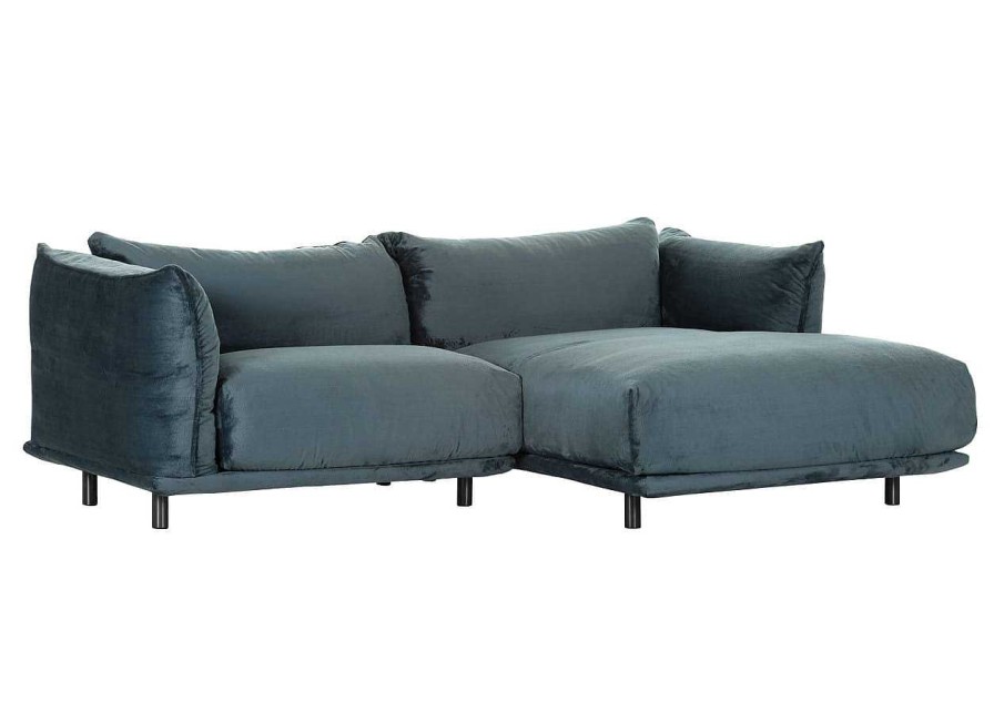 mutoni prime Ecksofa Evo Blau Rechts | Ecksofas