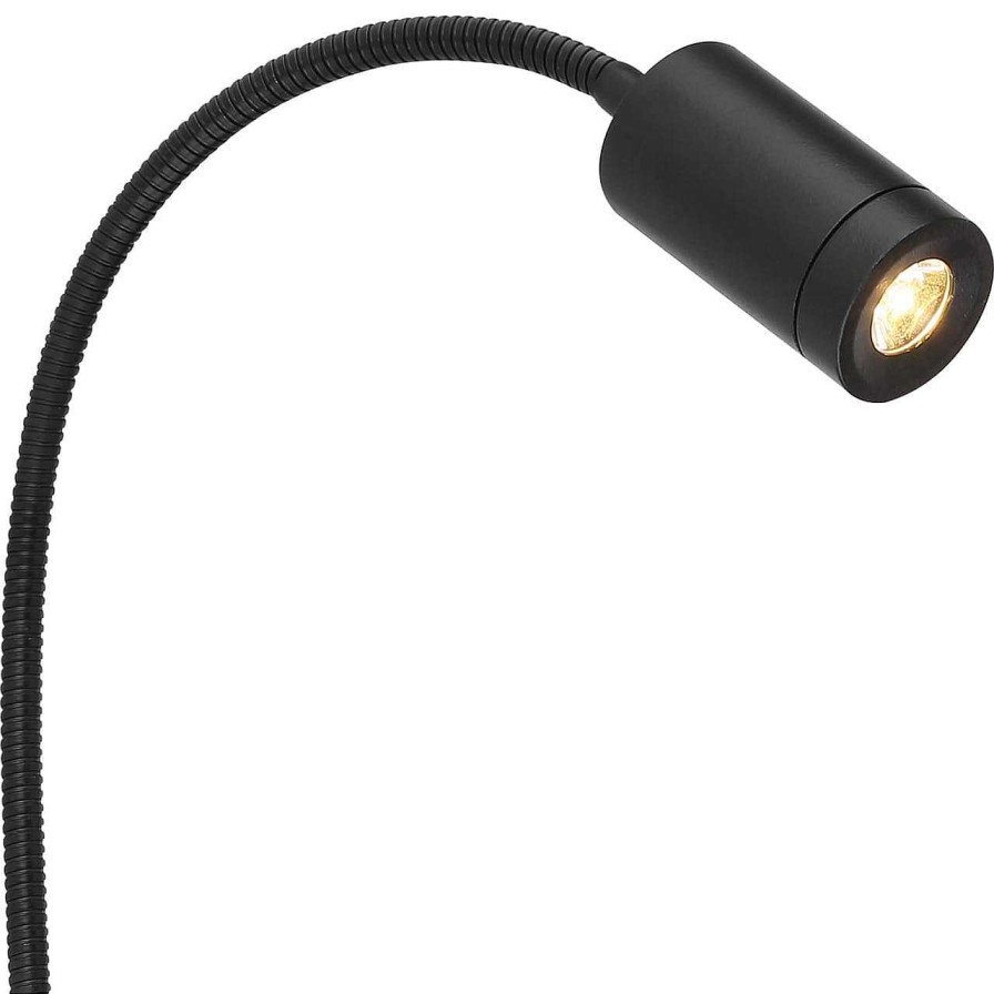 mutoni light Wandleuchte Milly Metall Schwarz Led | Led-Wandleuchten