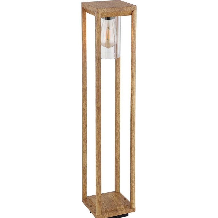 mutoni light Aussenleuchte Candela Aluminium Druckguss Holzoptik 1Xe27 Led | Led-Aussenleuchten