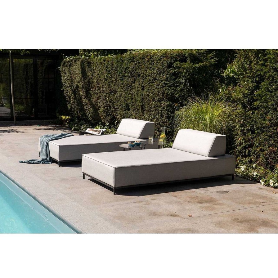 mutoni living Gartenlounge Como 3-Sitzer Element Panama Hellgrau | Loungeelemente