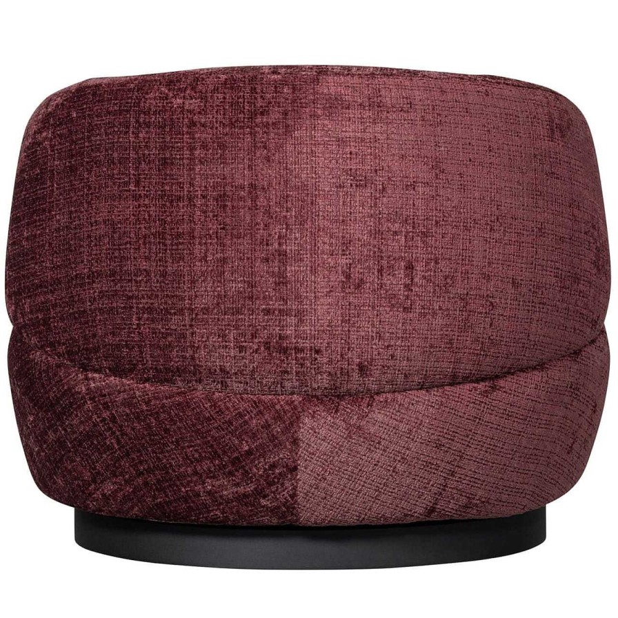 mutoni living Drehsessel Woolly Aubergine | Design Sessel