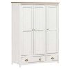 mutoni trend Kleiderschrank Kiefer Massiv 136X54X185 | Kleiderschranke