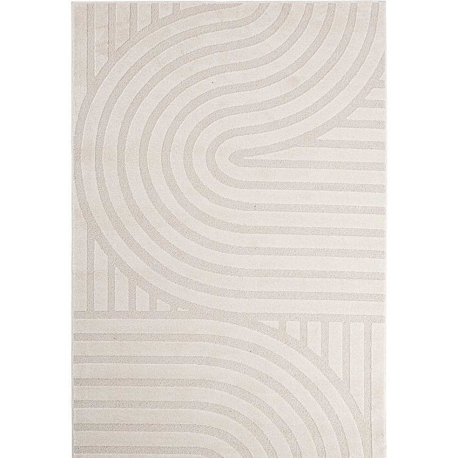 mutoni lifestyle Teppich Zina Creme 200X290 | Kurzflorteppiche